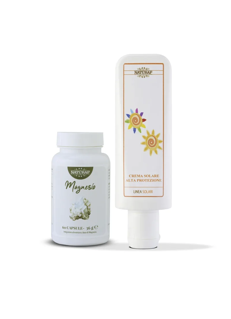 VS 14 - MAGNESIO 60 cps + CREMA SOLARE ALTA Protezione 100 ml