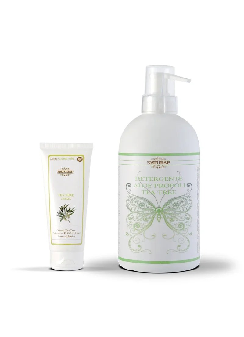 VS 28 - DETERGENTE ALOE PROPOLI TEA TREE 500 ml + CREMA TEA TREE 100 ml